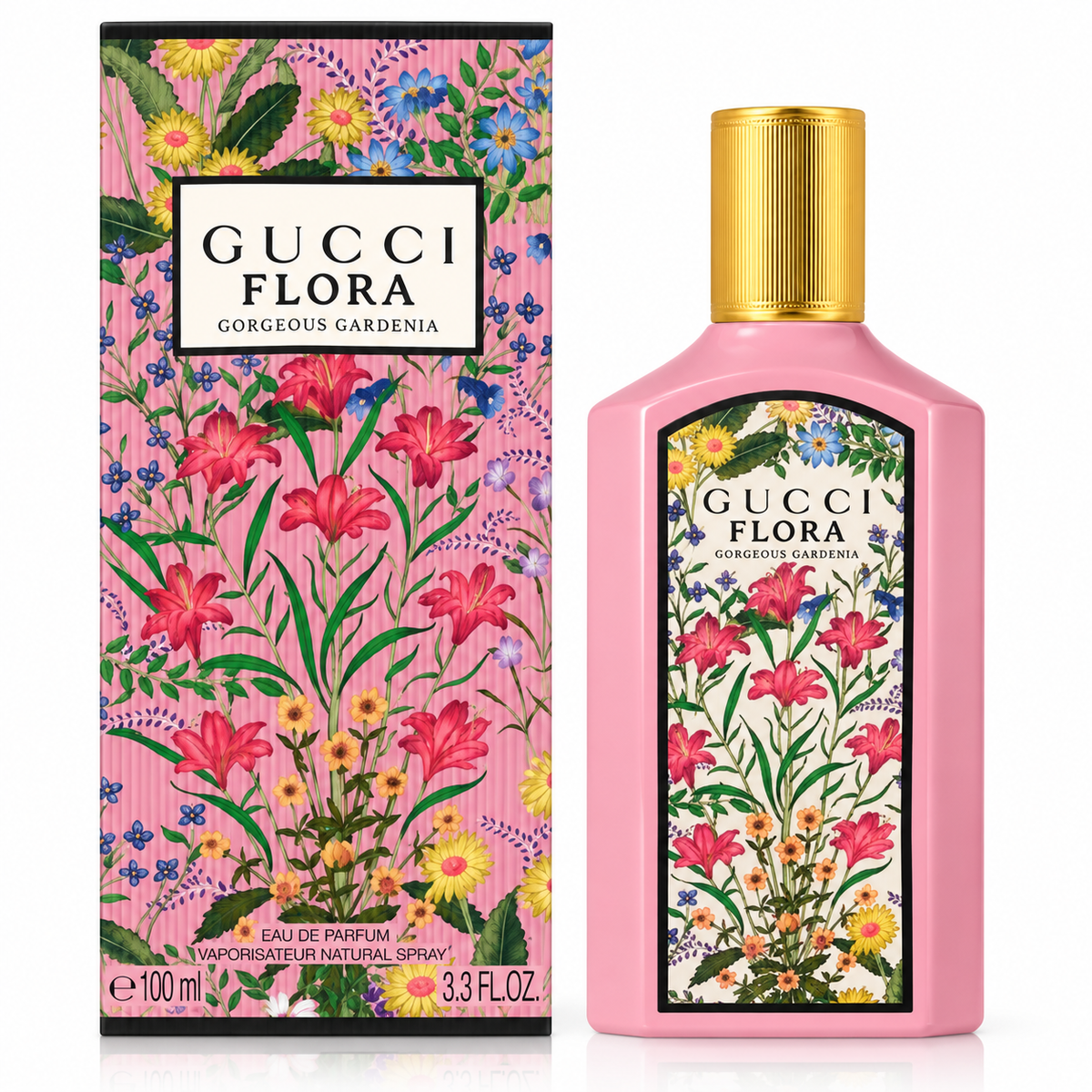 Gucci Flora Gorgeous Gardenia Eau de Parfum for Women – 3.3 Ounce / 100 ml