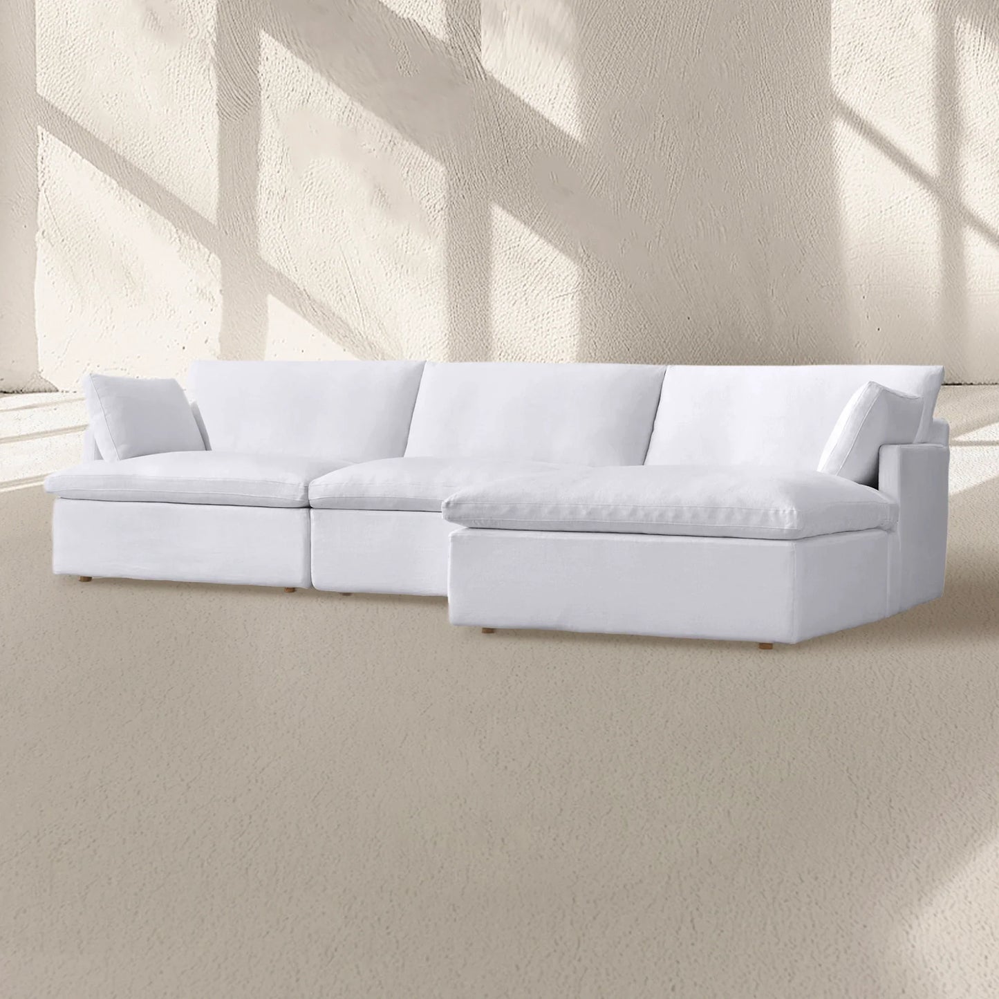 Sunshine Modular Track Arm Right-Arm Sofa-Chaise Sectional