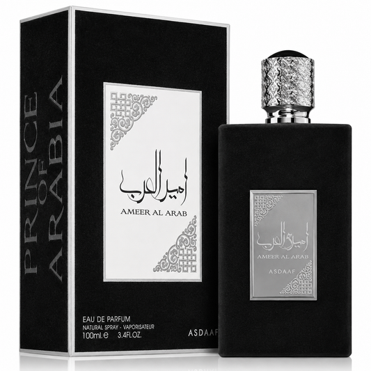 Lattafa Asdaaf Ameer Al Arab Eau de Parfum Spray for Unisex – 3.40 Ounce / 100 ml