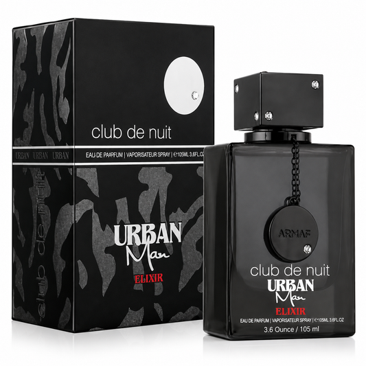 Armaf Club De Nuit Urban Man Elixir for Men Eau de Parfum Spray – 3.6 Ounce / 105 ml