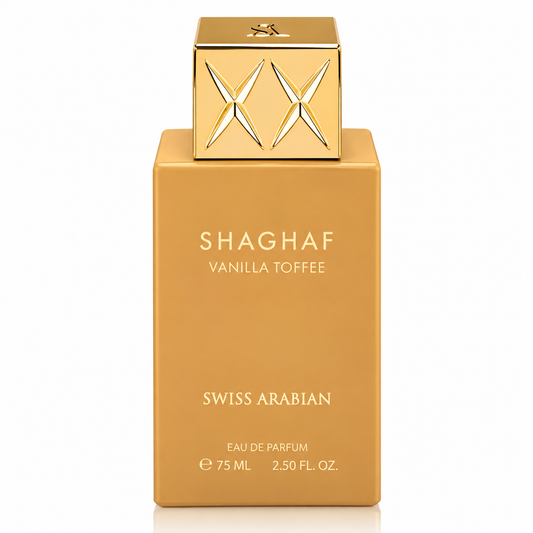 Swiss Arabian Shaghaf Vanilla Toffee Eau de Parfum for Unisex – 2.50 Ounce / 75 ml