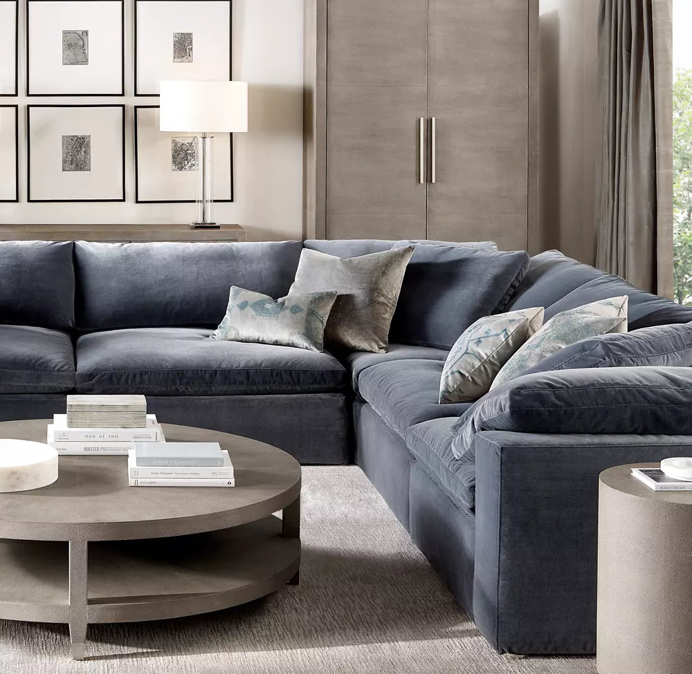 Sunshine Modular Track Arm Right-Arm Sofa-Chaise Sectional