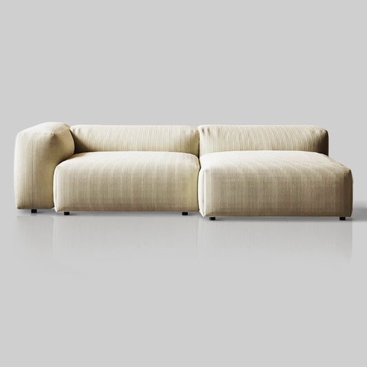 Italian Minimalist Corduroy Sofa