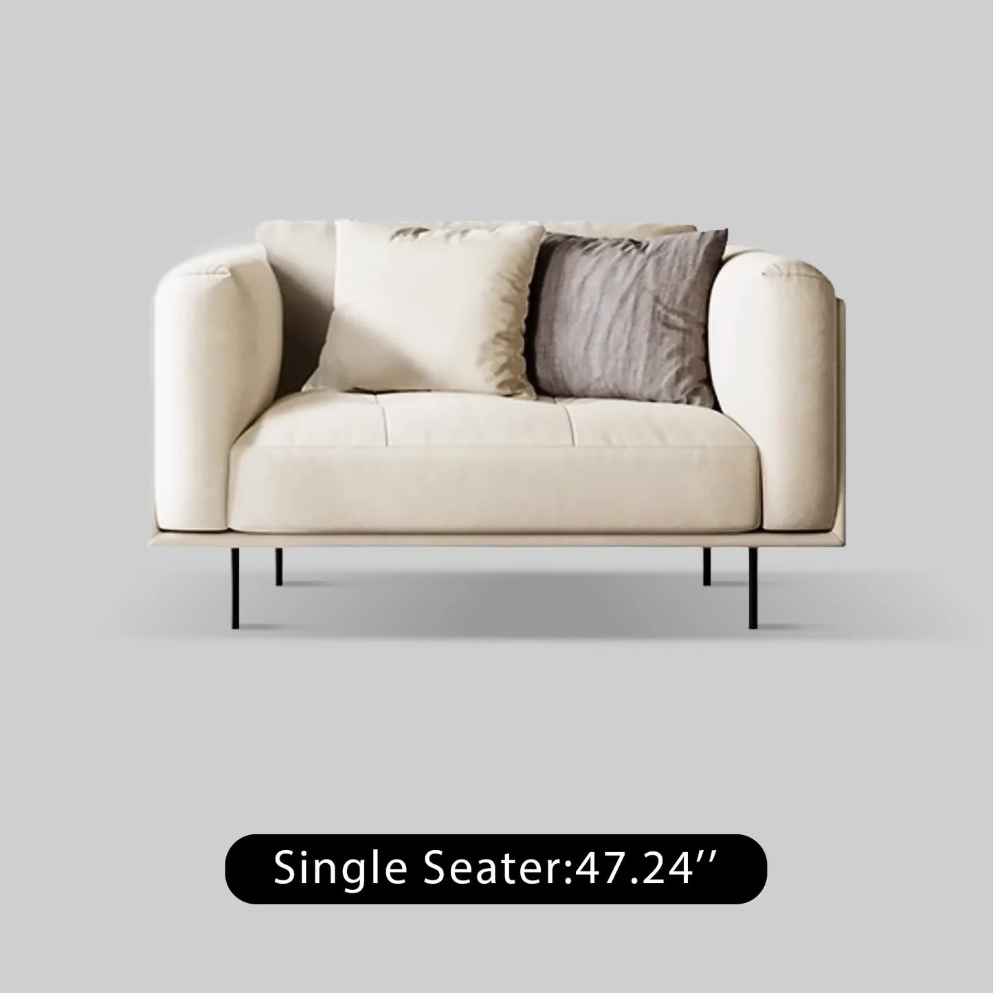 Italian Minimalist Matte Tech Fabric Sofa