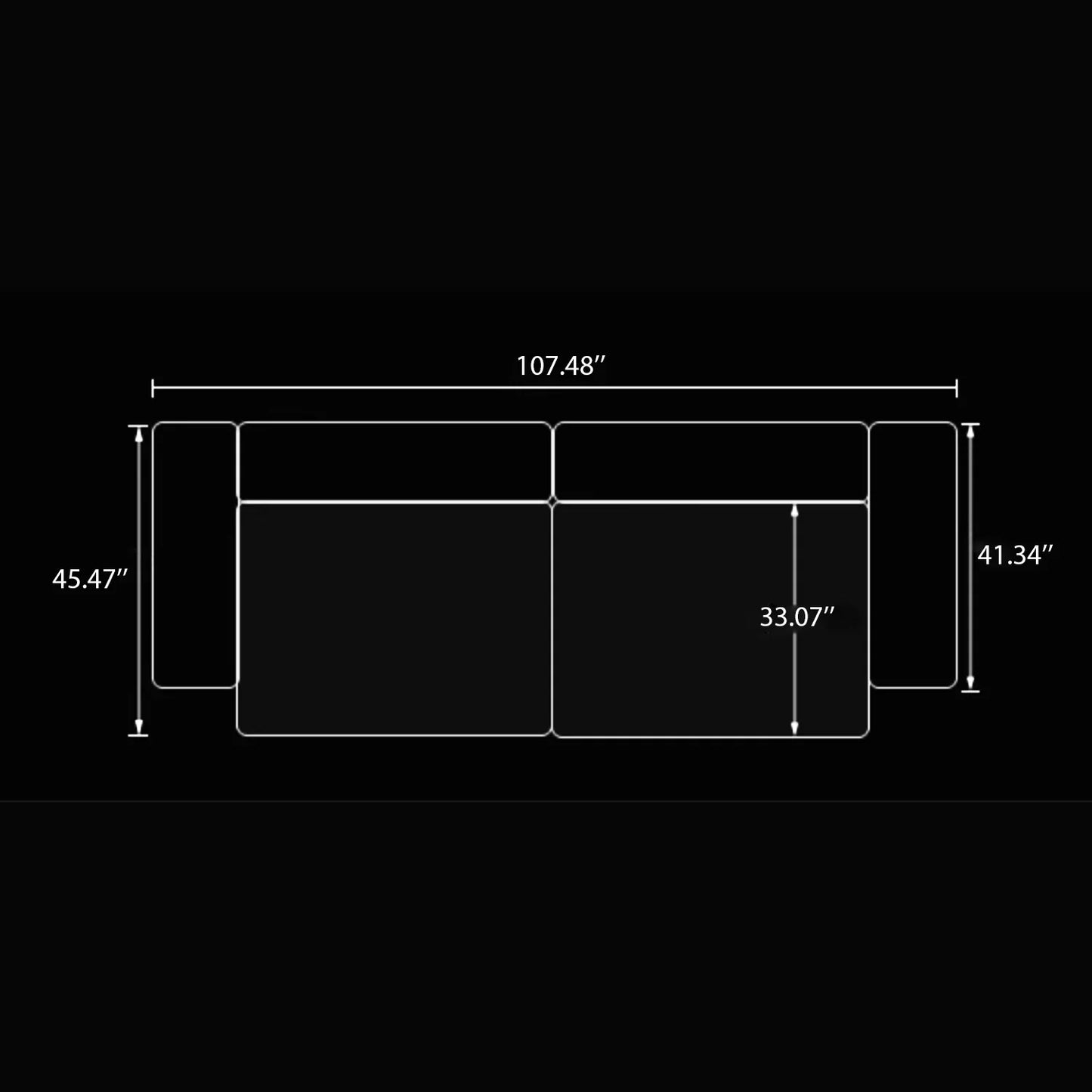 Italian Minimalist Corduroy Sofa