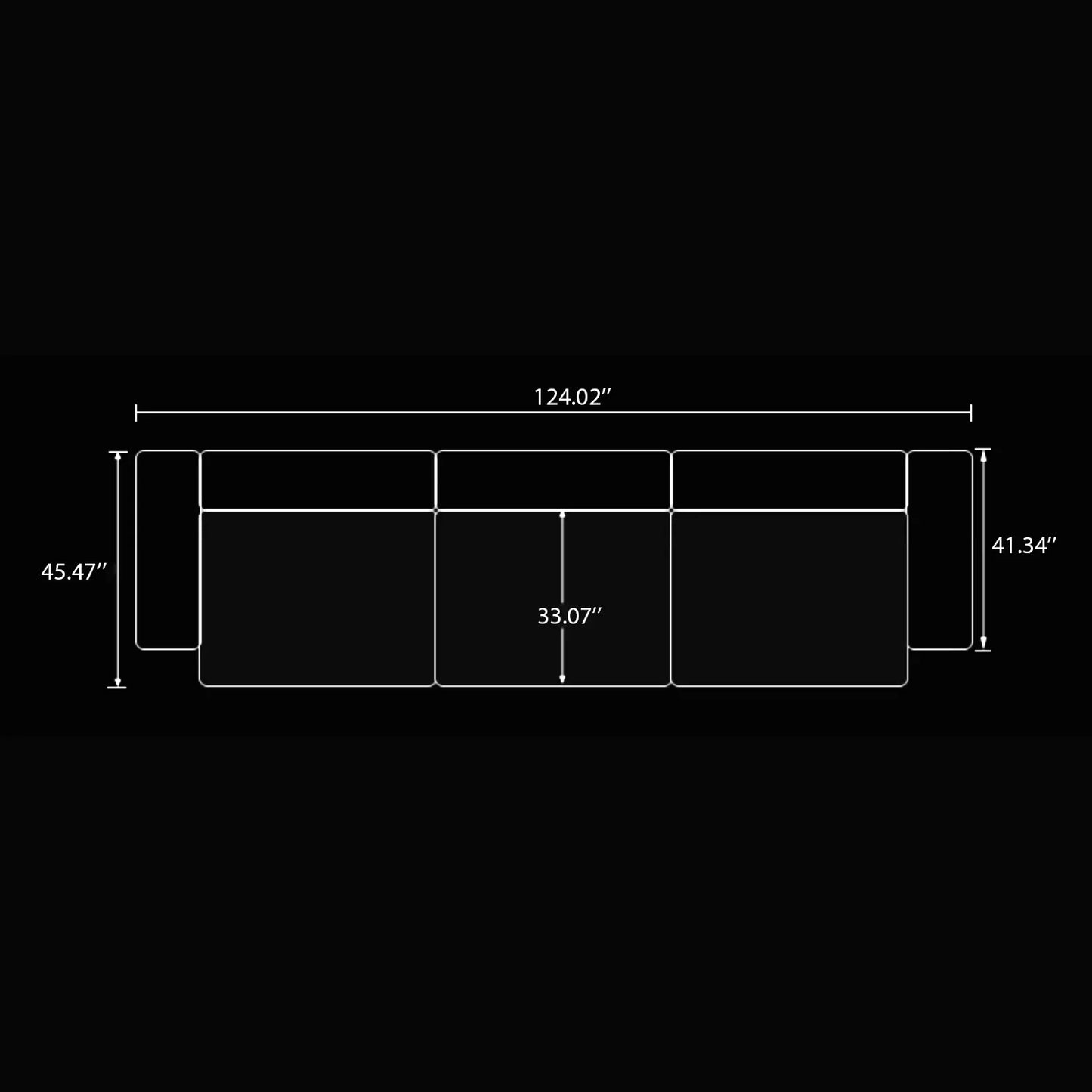 Italian Minimalist Corduroy Sofa