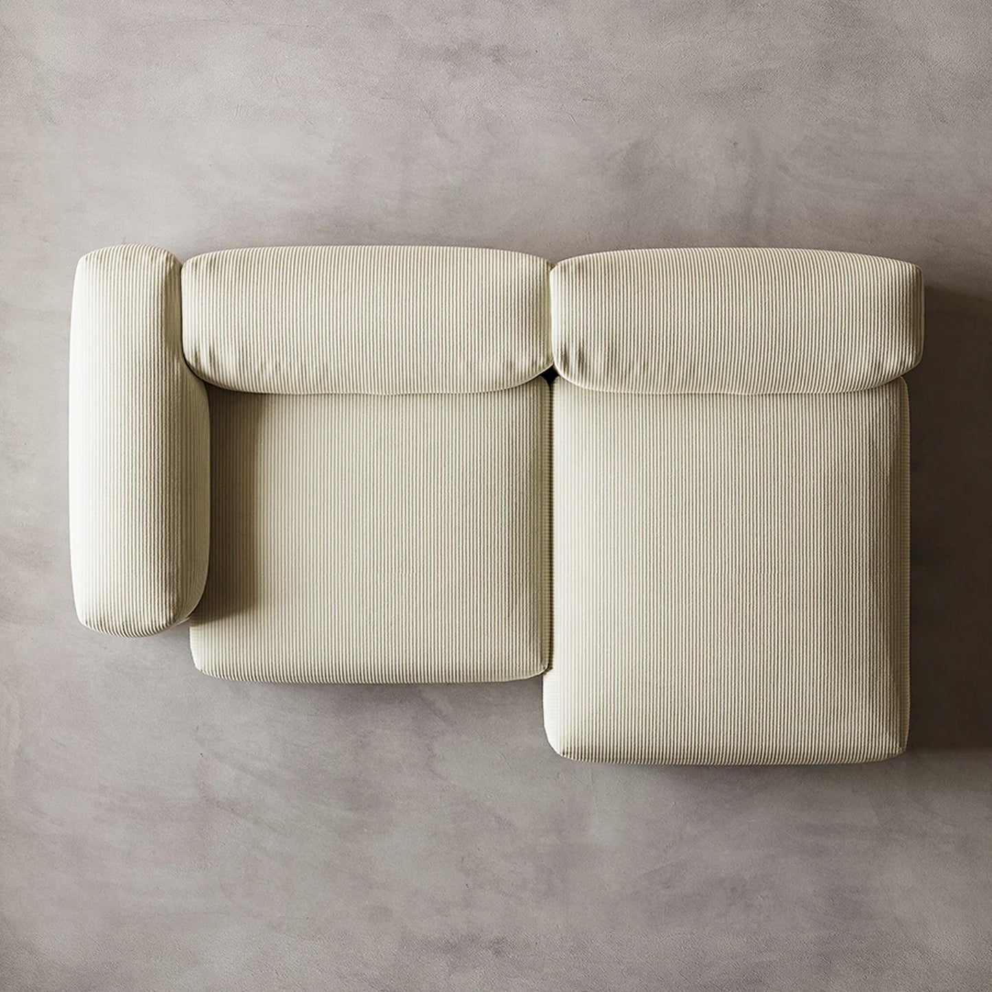 Italian Minimalist Corduroy Sofa