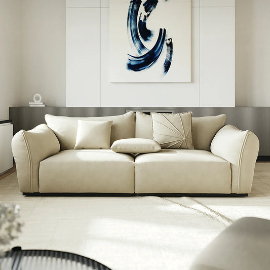 Minimalist Stainless Steel Frame Fabric Sofa